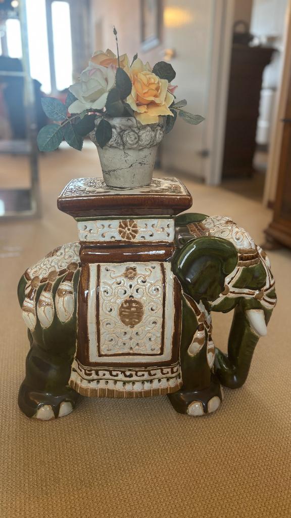 Sier olifant in ceramiek, Antiek en Kunst, Ophalen