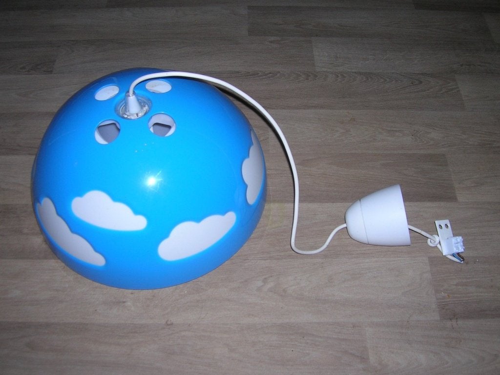 Ikea Skojig hanglamp, jaren 90 (blauw), Ophalen, Lamp