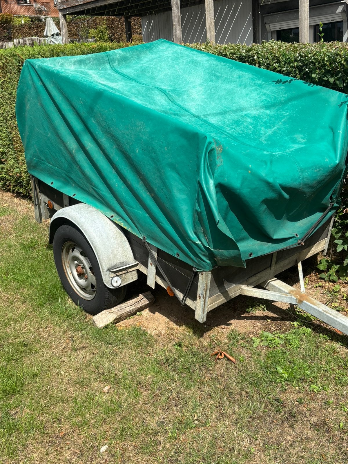 Remorques 1 essieux a vendre, Enlèvement, Utilisé
