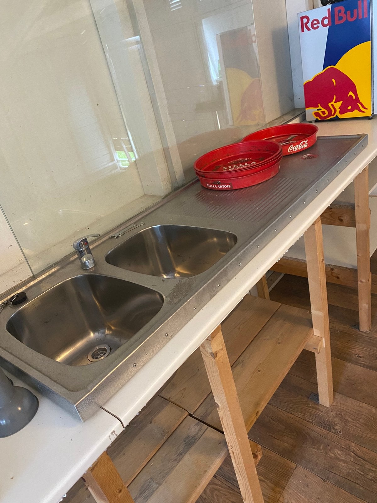 Spoelbak Spoelwerkblad met toebehoren - mancave, Enlèvement, Utilisé