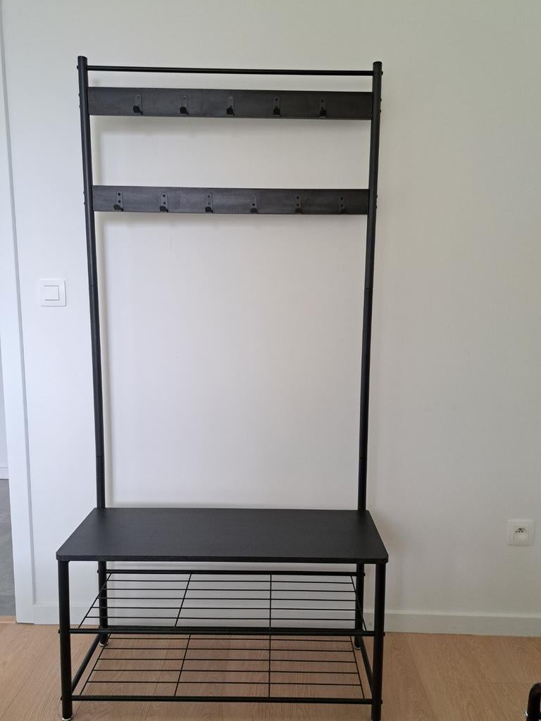 Kapstok met schoenrek en zitbank, Ophalen