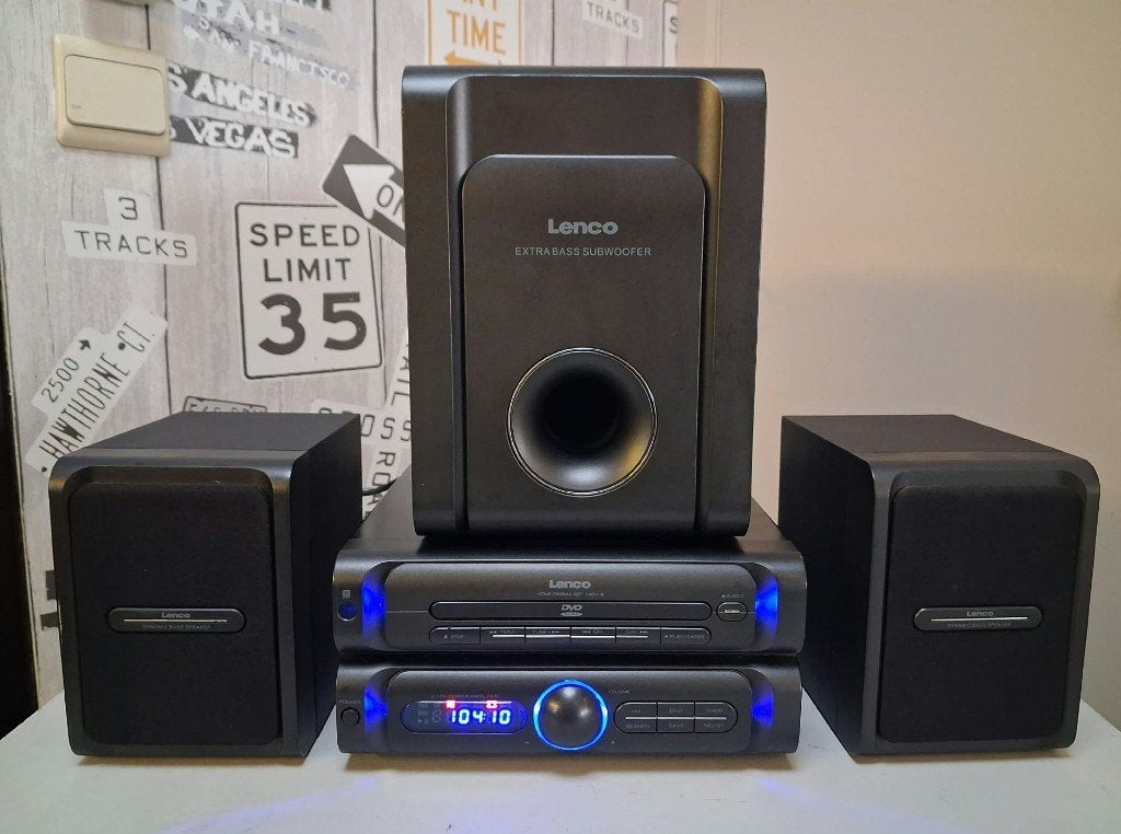 Lenco MDV-6 Home Cinema / Hifi-systeem, Autres marques, Enlèvement ou Envoi, Moins de 40 watts, Comme neuf
