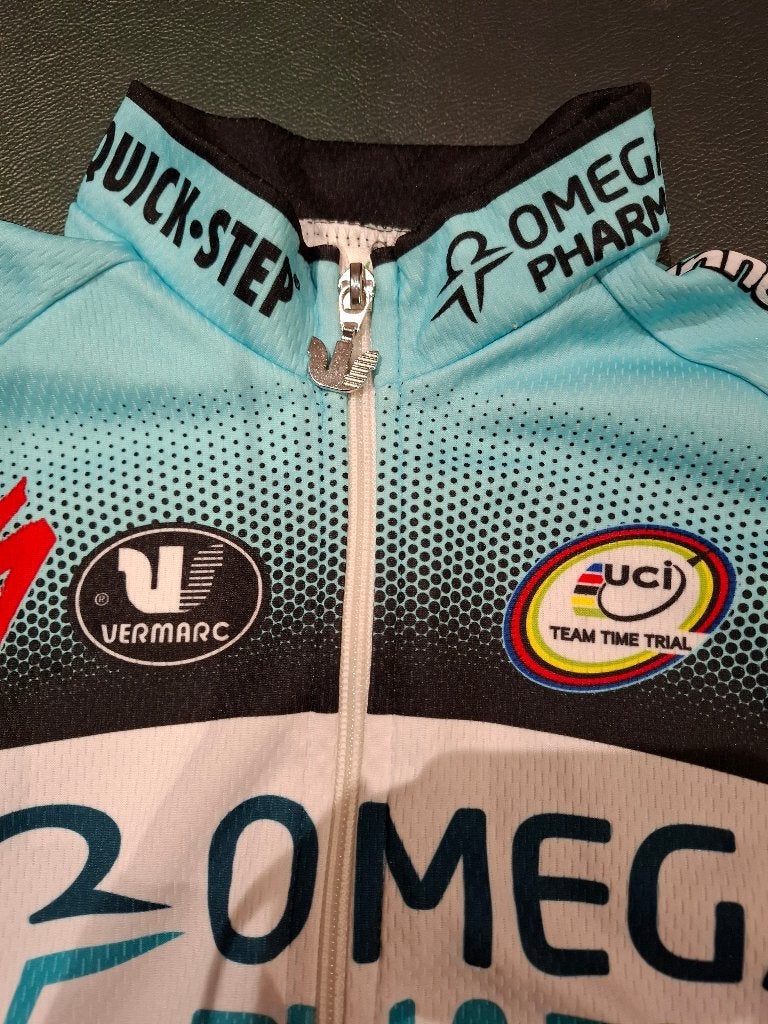koerstruitje wielertrui quickstep omega pharma bodywarmer, Enlèvement ou Envoi, Utilisé, Vêtements