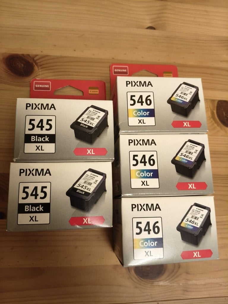 5 cartouches encre Canon XL neuves (2x PG-545XL/3x CL-546XL), Informatique & Logiciels, Fournitures d'imprimante, Neuf, Cartridge