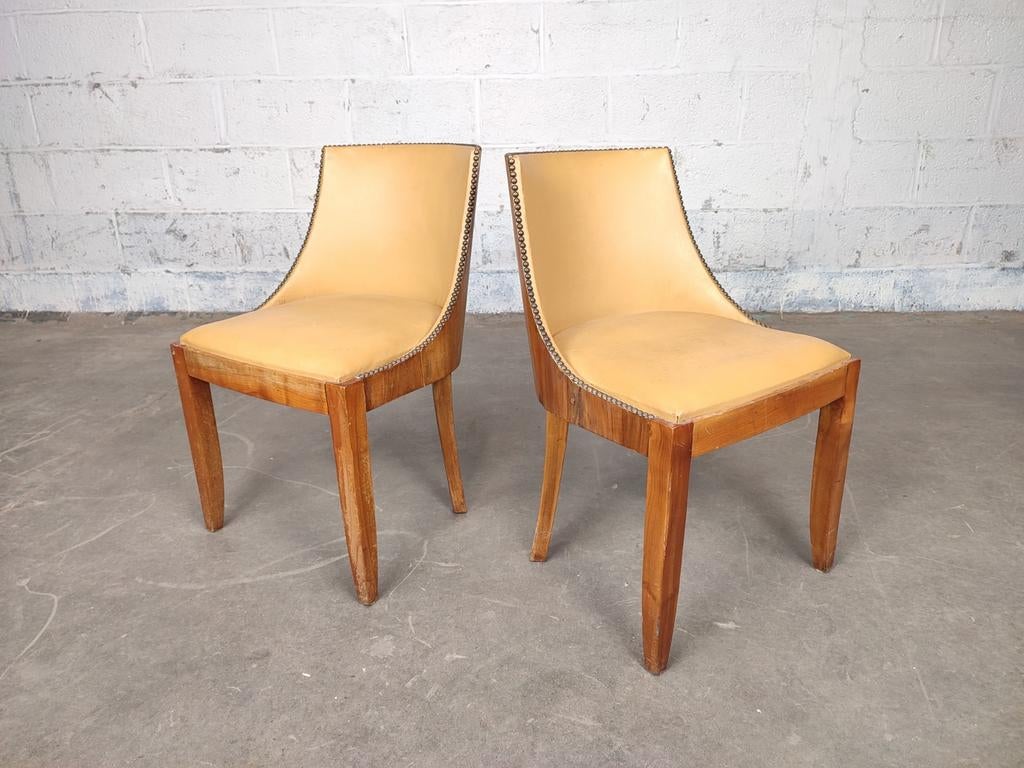 Koppel prachtige art deco stoelen, Maison & Meubles, Chaises, Enlèvement