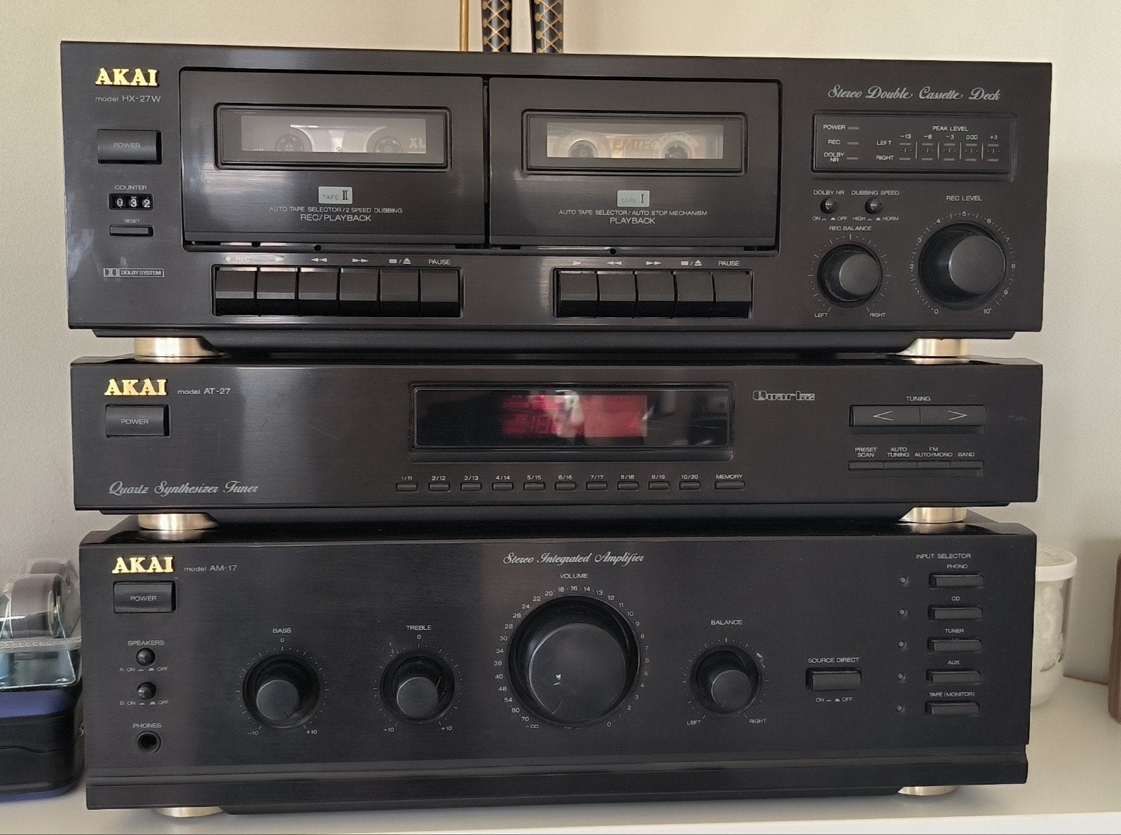 chaîne Hi-Fi Akai à éléments séparés, Enlèvement, Akai