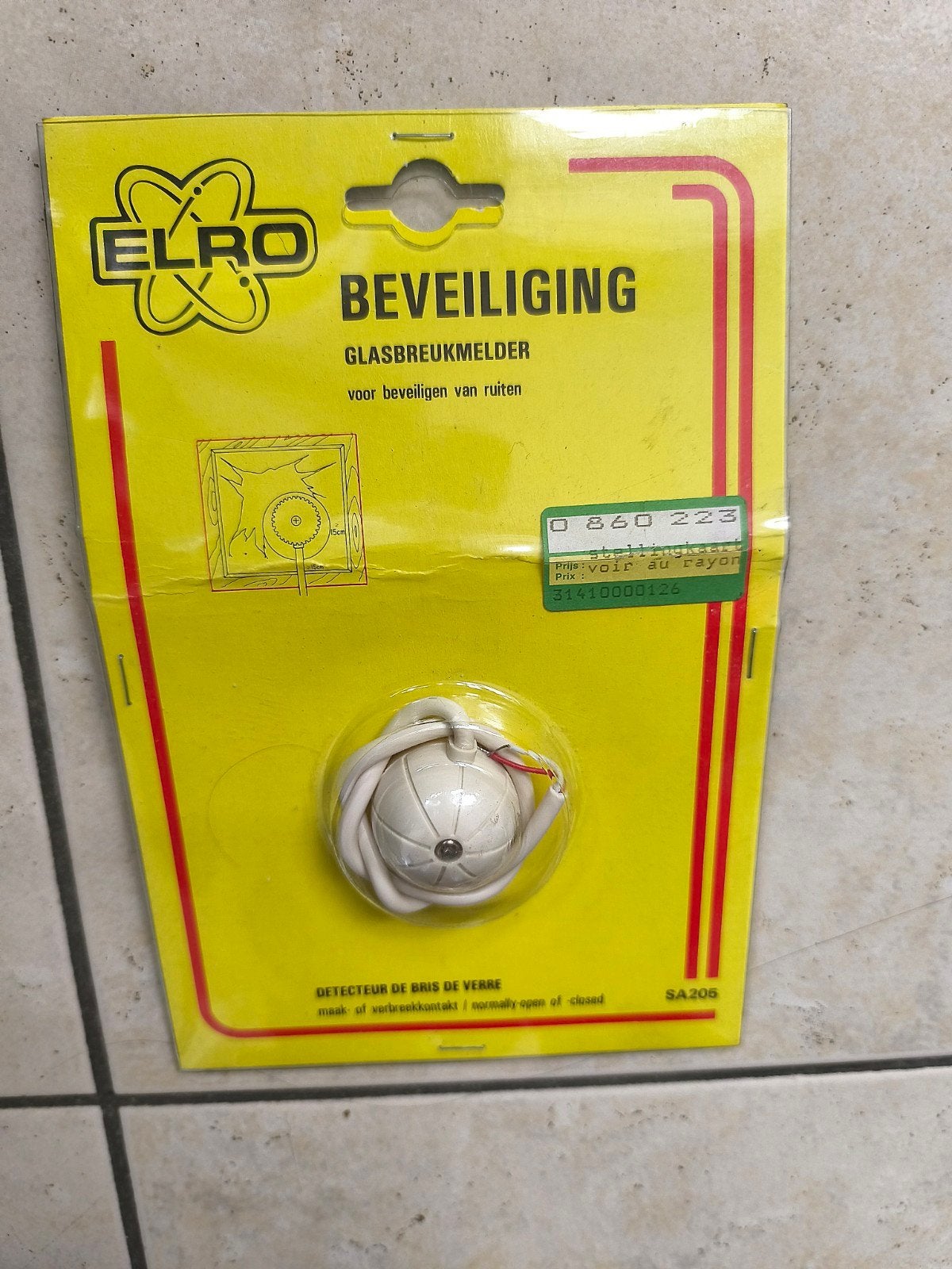 Détecteur de bris de vitre Elro, Bricolage & Construction, Enlèvement ou Envoi, Neuf