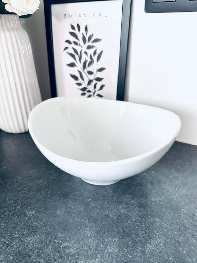 Ovale keramische saladeschaal - modern en strak design, Ophalen
