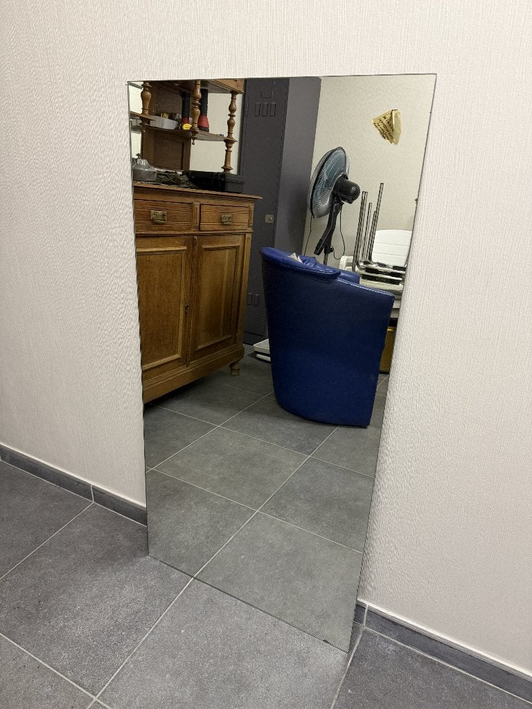 Grote spiegel, Huis en Inrichting, Ophalen, Gebruikt, 100 tot 150 cm, Rechthoekig