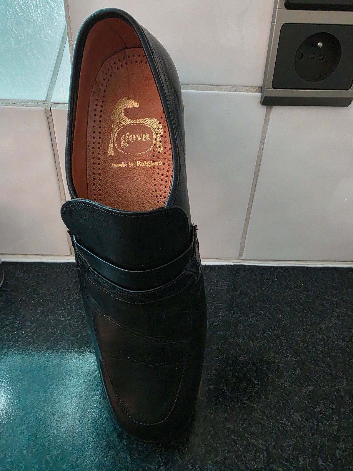 Lederen heren schoenen NIEUW, Kleding | Heren, Schoenen, Zwart, Overige typen, Nieuw, Ophalen of Verzenden