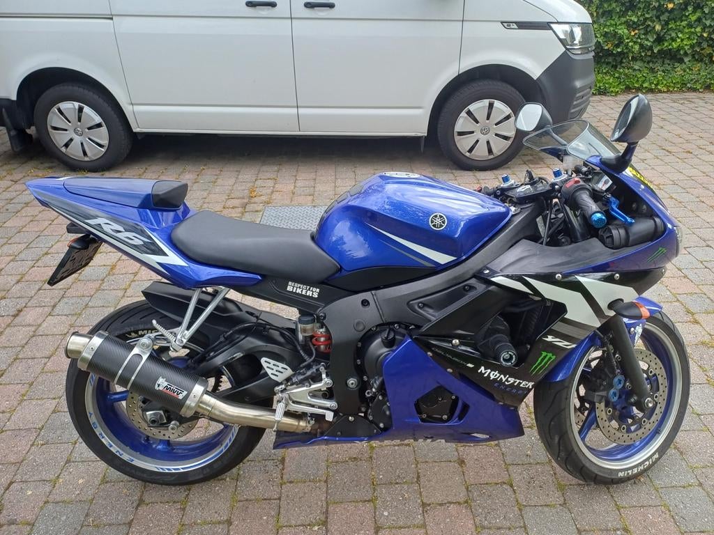 Yamaha r6 2004, Motoren, Sportuitlaat, 4 cilinders, Gebruikt, Handgeschakeld