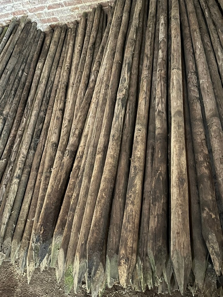 Poteaux de prairie en bois de 2,5 m, Jardin & Terrasse, Enlèvement, Utilisé, 250 cm ou plus, Poteaux