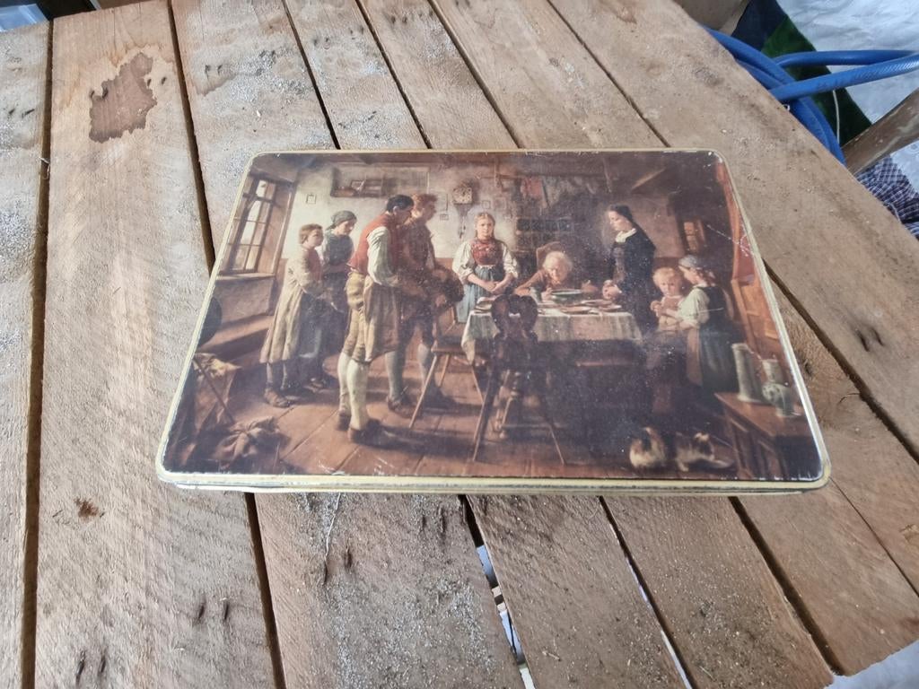 3 oude Koekendozen van melle.vautier,perensiroop, Ophalen of Verzenden