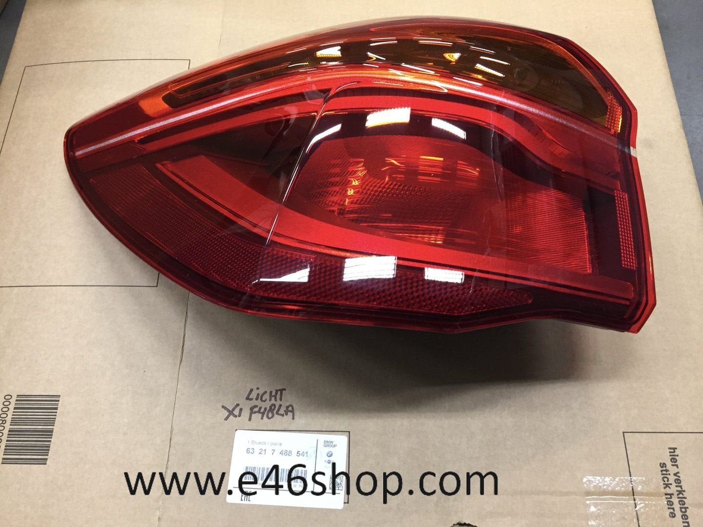 Achterlicht links BMW X1 F48 oe 63217488541 NIEUW ORG BMW, Neuf, -, -, Enlèvement ou Envoi