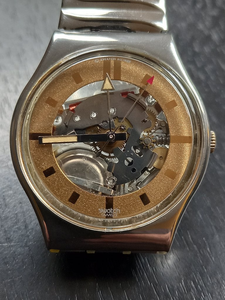 Montre Swatch 1988, Handtassen en Accessoires, Horloges | Kinderen, Ophalen of Verzenden, Gebruikt, Overige kleuren, Jongen of Meisje