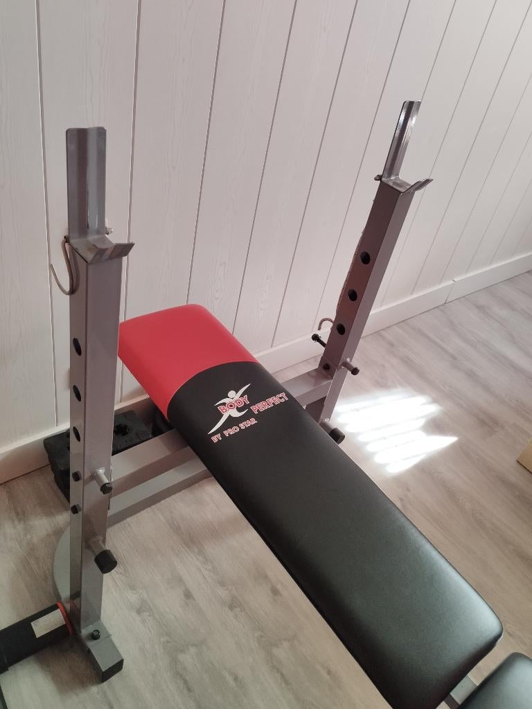 Fitness bank, bench press, Sport en Fitness, Ophalen, Zo goed als nieuw, Benen, Krachtstation