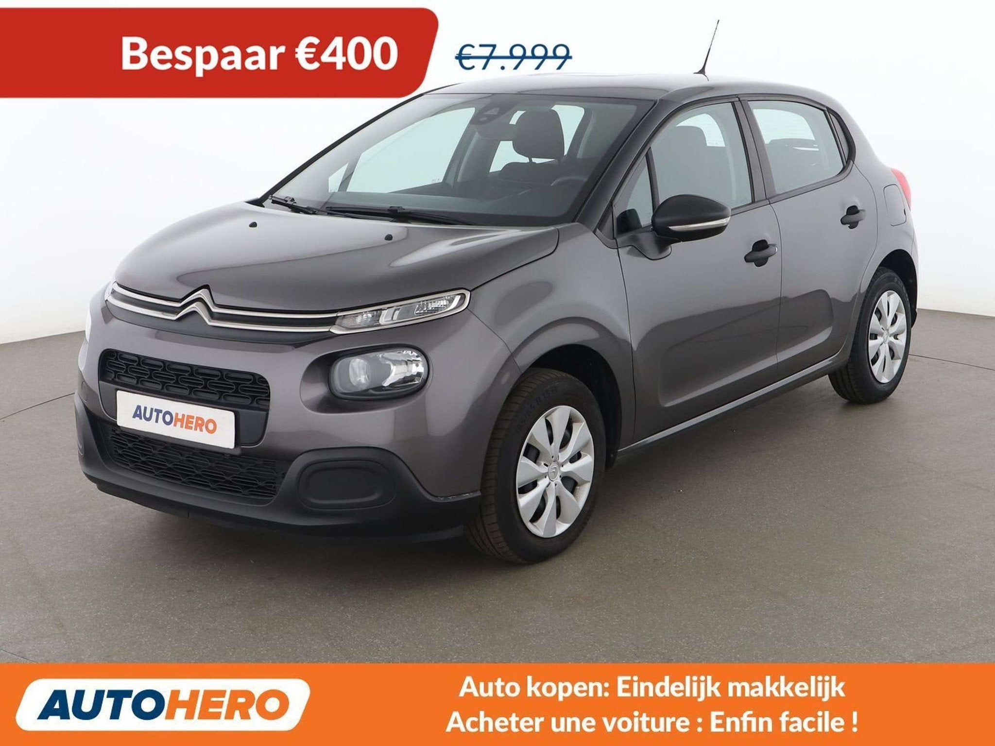 Citroën C3 1.2 PureTech Live (année de construction 2019), Argent ou Gris, Achat, 50 kW, https://public.car-pass.be/vhr/7bf73bc1-a4dc-4d0b-abd0-73a59bf59b7b