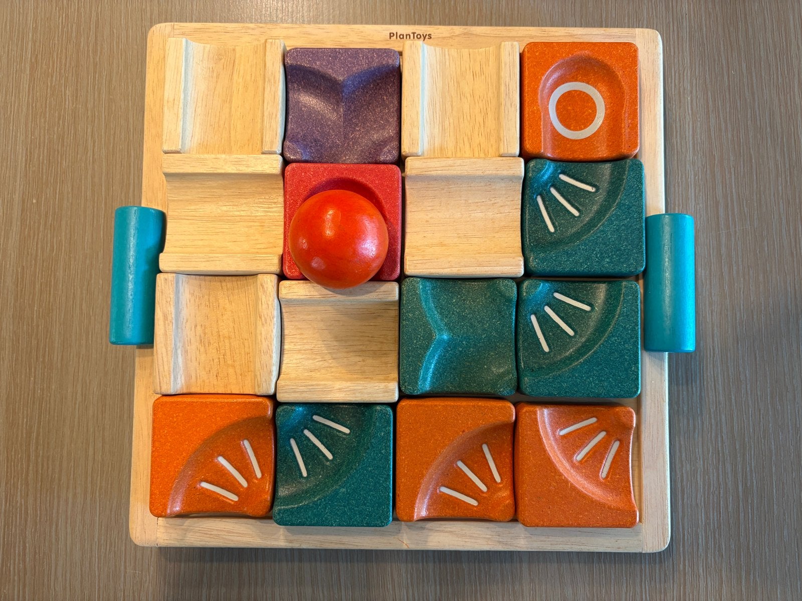 Plantoys houten puzzel - labyrint, Ophalen of Verzenden, Zo goed als nieuw
