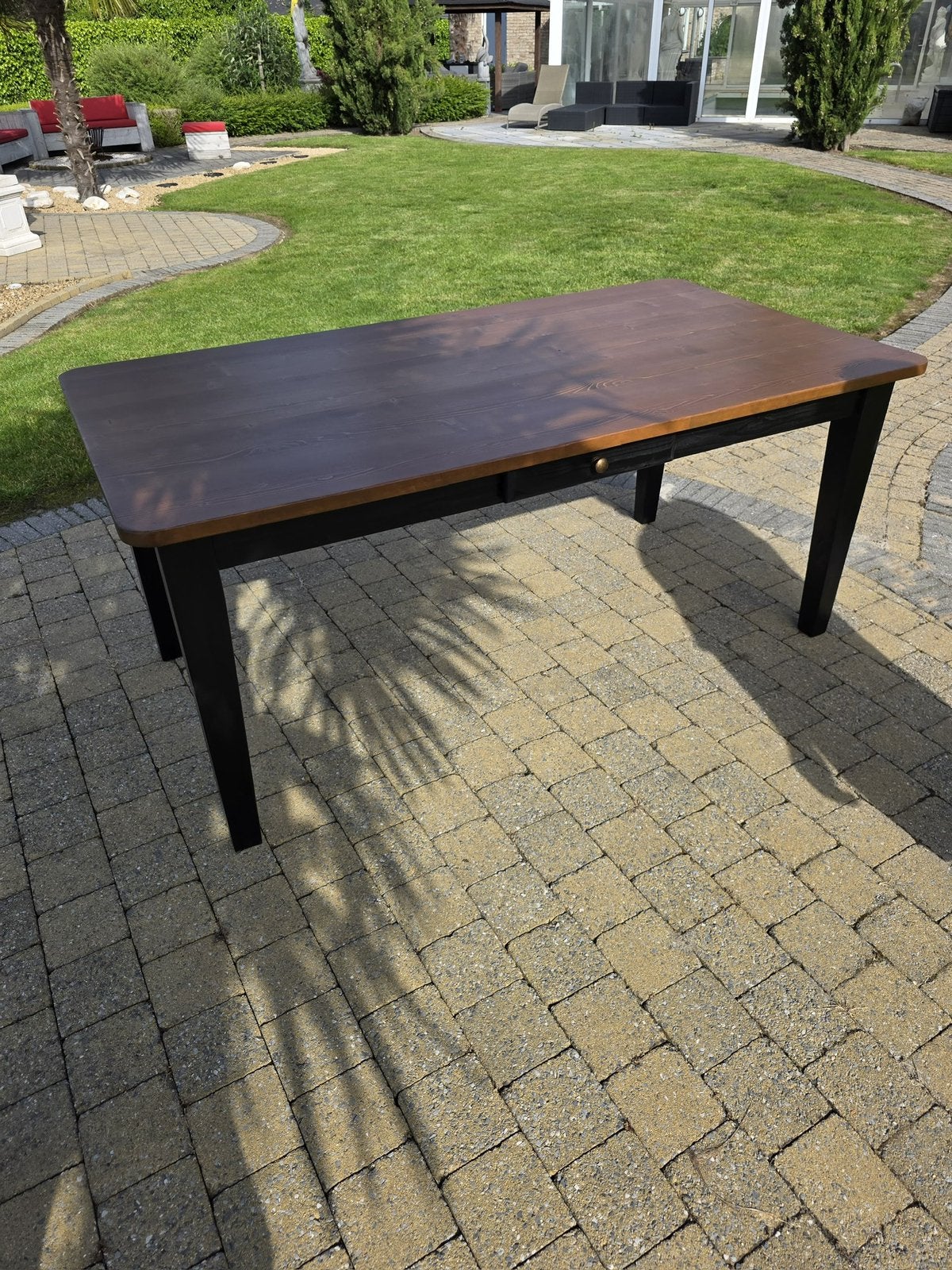 Volledig houten tafel 180x95 cm, Ophalen