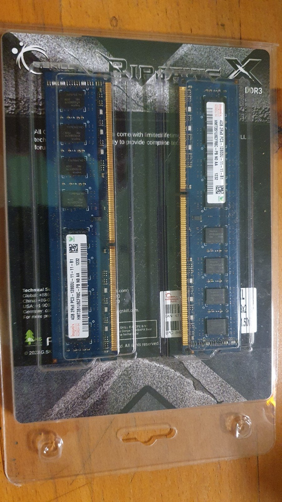 SK hynix 8GB Kit (2×4GB) DDR3-1600 PC3-12800U Desktop RAM, Computers en Software, RAM geheugen, Ophalen, DDR, Desktop