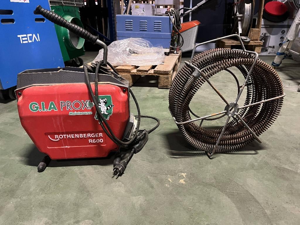 ROTHENBERGER Rothenberger R600 avec furet de débouchage, Bricolage & Construction, Sanitaire, Comme neuf, Enlèvement