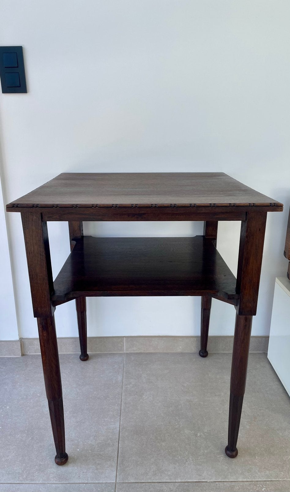 Antieke “bistrotafel”, Ophalen, 50 tot 100 cm, Art deco, Vierkant