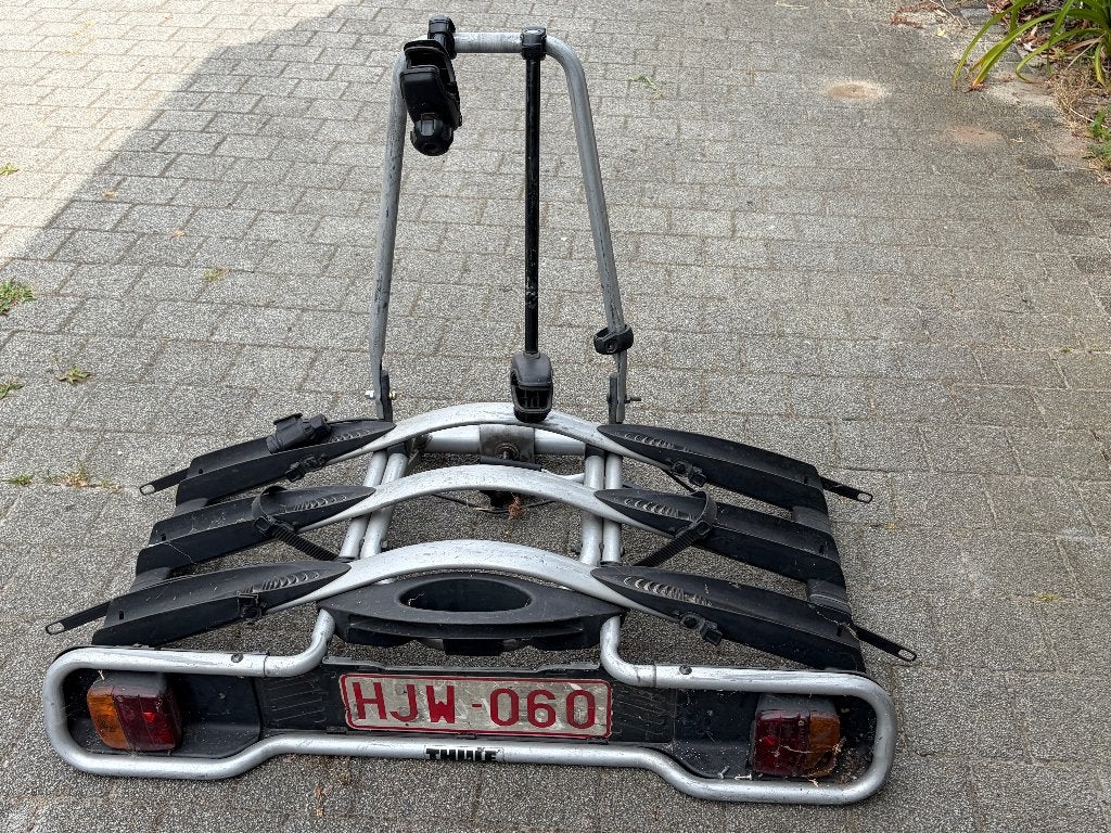 Fietsenrek Thule 2 fietsen, Autos : Divers, Porte-vélos, Enlèvement, 2 vélos, Utilisé, Support d'attelage