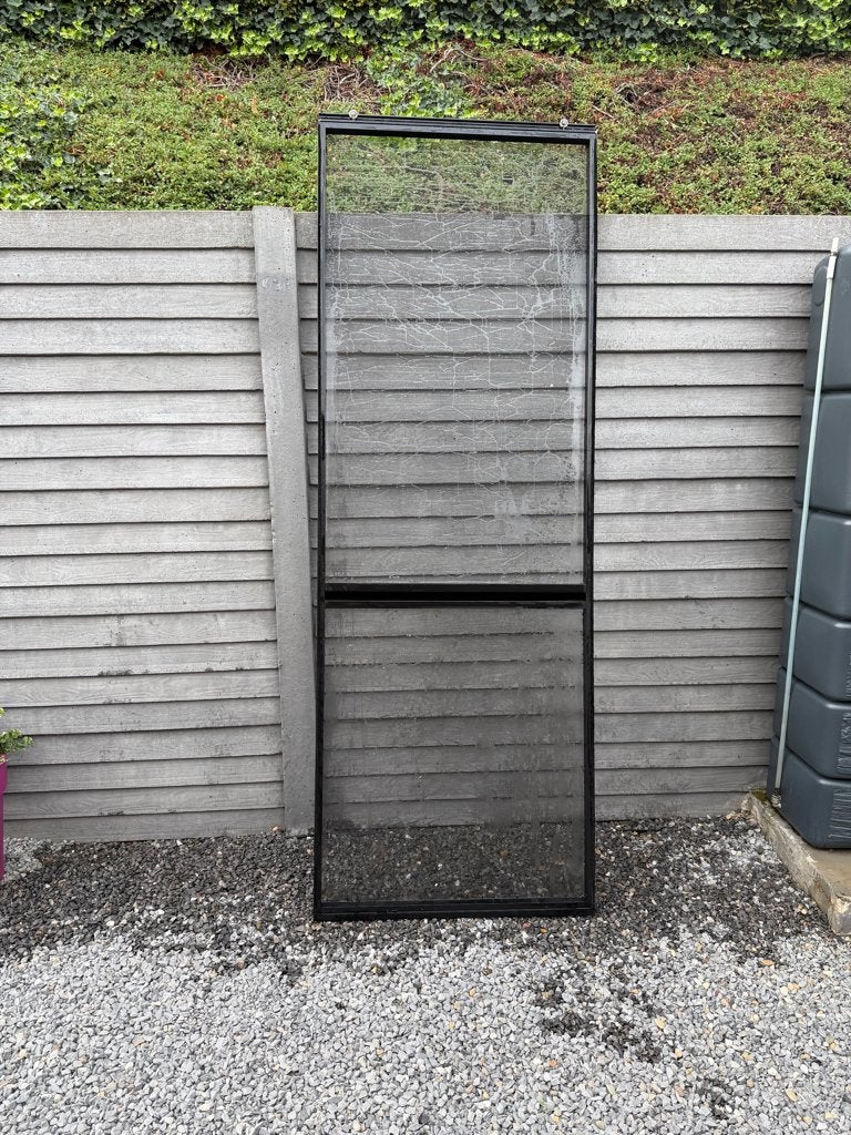 Vliegenschuifdeur (zwart), Bricolage & Construction, Neuf, Porte moustiquaire, Enlèvement, 80 à 100 cm