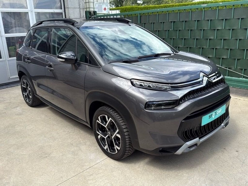 Citroen C3 Aircross AUTOMAAT 130 pk MET LEDER INTERIEUR,PAN, Auto's, Citroën, Automaat, 5 zetels, Grijs, Zilver of Grijs