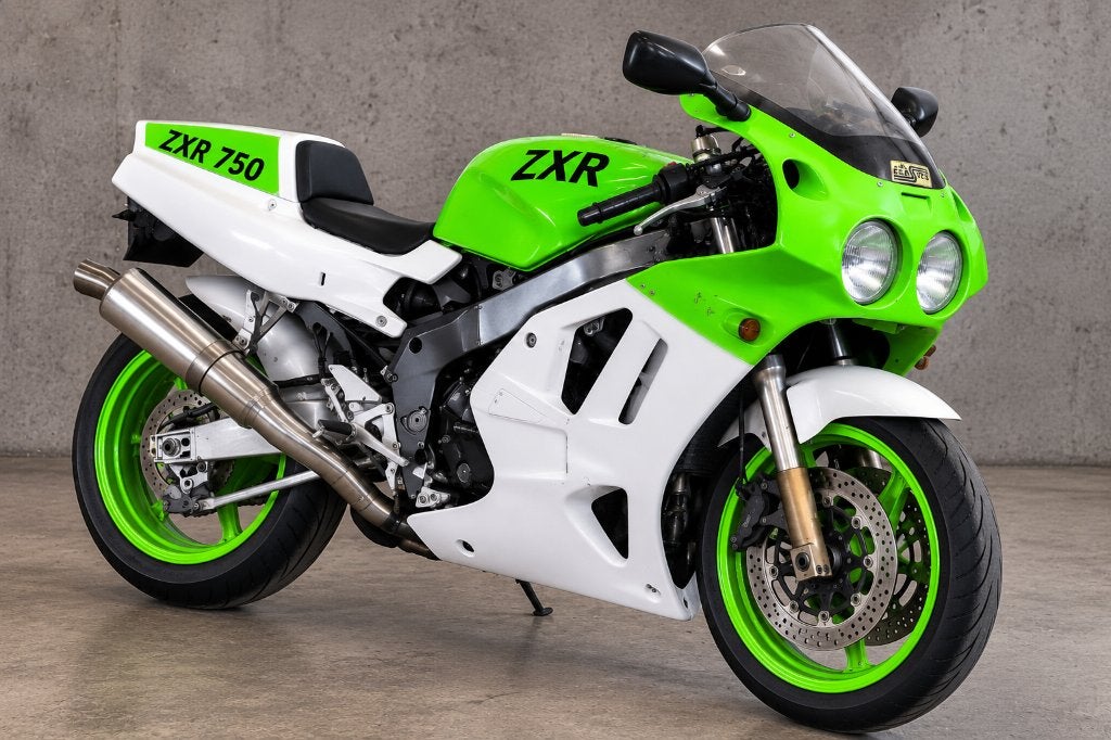 Kawasaki ZXR 750 H2 1990 + J1 1991 – lot complet / pièces, Motos, 750 cm³, Occasion, 4 cylindres, Manuelle