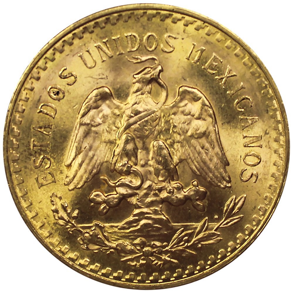 Authentique piece d’or 50 pesos mexique centenario 1945, Ophalen, Goud