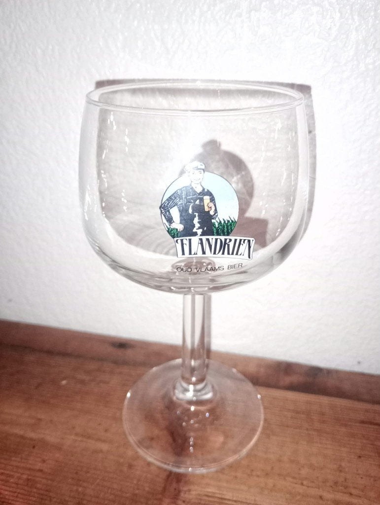 Brasserie bierglas Flandrien, Verzamelen, Ophalen of Verzenden, Zo goed als nieuw, Glas of Glazen, Overige merken
