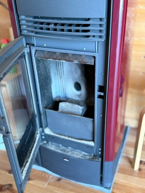 pelletkachel, Huis en Inrichting, Kachels, Ophalen, Gebruikt, Pelletkachel, Vrijstaand
