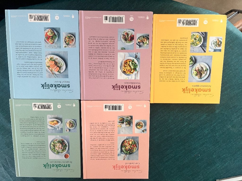 Smakelijk serie Sandra bekkari 5 BOEKEN, Boeken, Ophalen, Gezond koken, Zo goed als nieuw, Overige gebieden