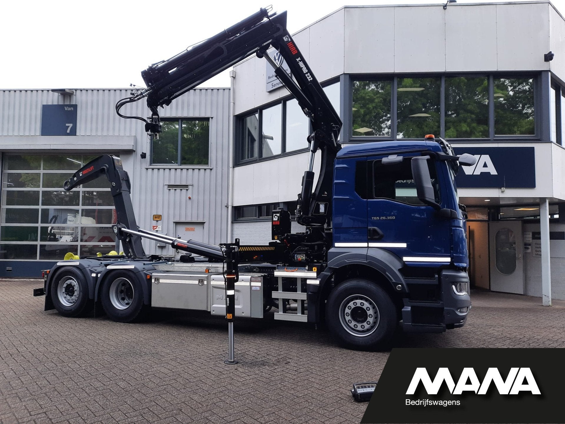 MAN TGS 26.360 6x2-4 BL CH HIAB X-Hipro 232 E-3 + HIAB ULT21, Autos, Argent ou Gris, Achat, Euro 6, Entreprise