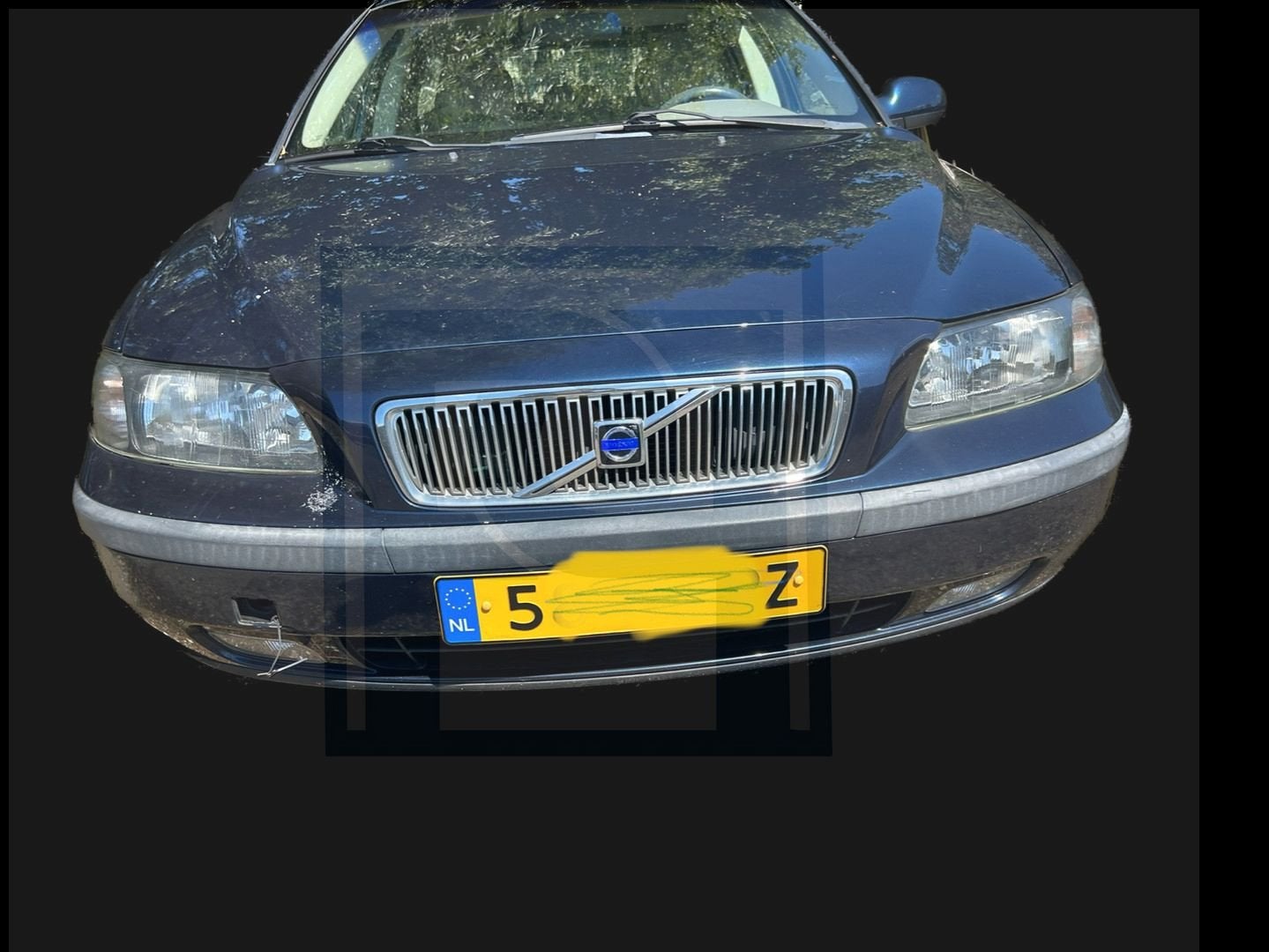 voorbumper volvo V70 donkerblauw kleur 417, Auto-onderdelen, Ophalen of Verzenden, Gebruikt