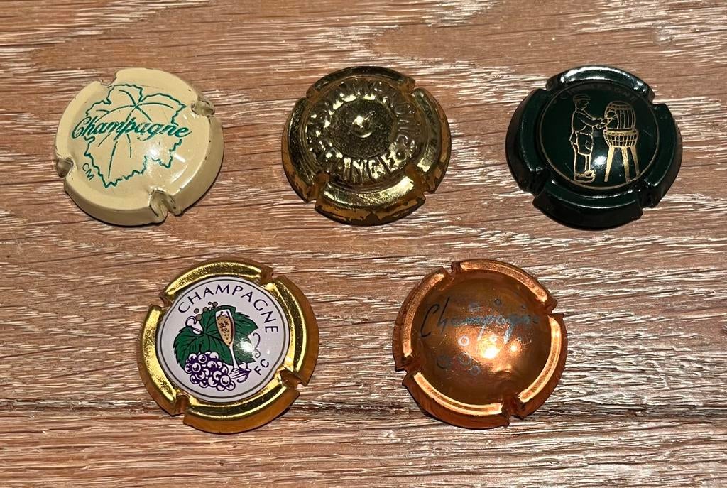 5 generieke Champagnecapsules met mooie waarden Lambert, Ophalen of Verzenden