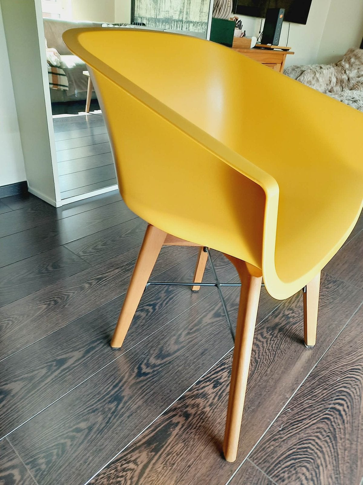 Chaises haute jaune occre, Autres couleurs, Comme neuf, Enlèvement, Autres matériaux