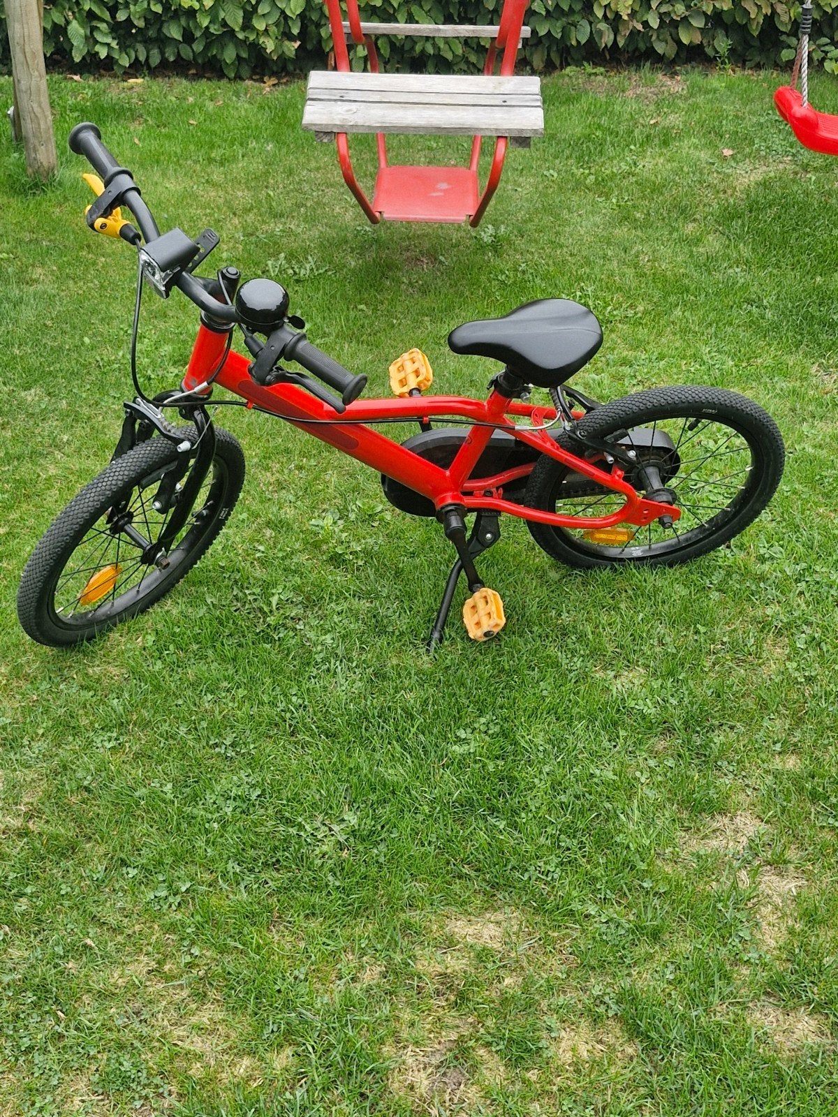 16 inch jongenfietsje, Fietsen en Brommers, Fietsen | Kinderfietsjes, Ophalen, 16 tot 20 inch, Velgrem, Zo goed als nieuw