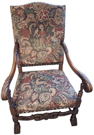chaise Knight en noyer., Enlèvement