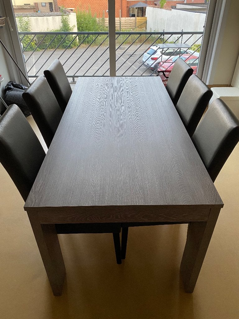 Salle à manger complète moderne, Enlèvement, Comme neuf, Modern, 4 à 6 chaises