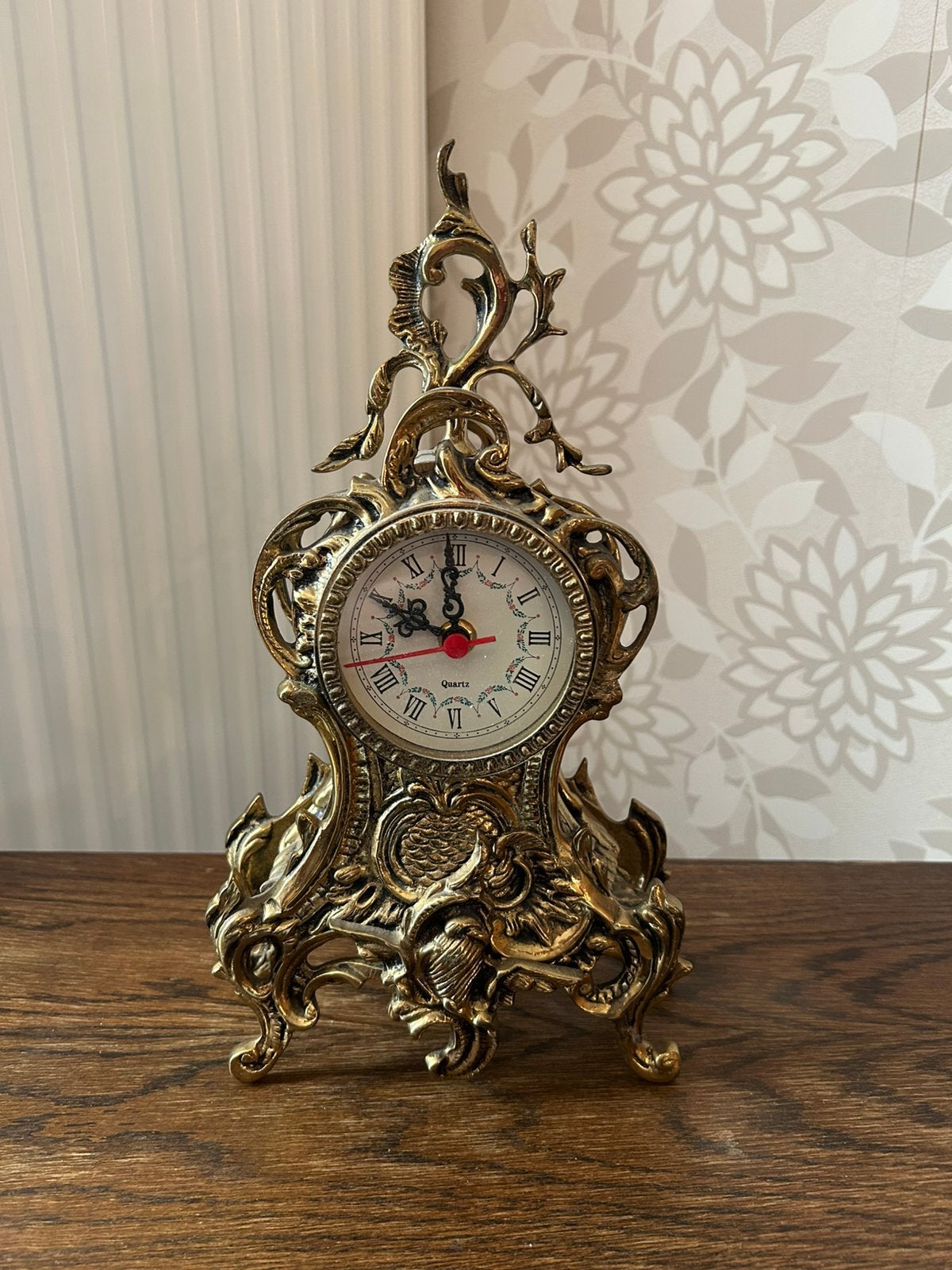 Tafelklok Quartz - rococo/barok stijl, Antiek en Kunst, Ophalen