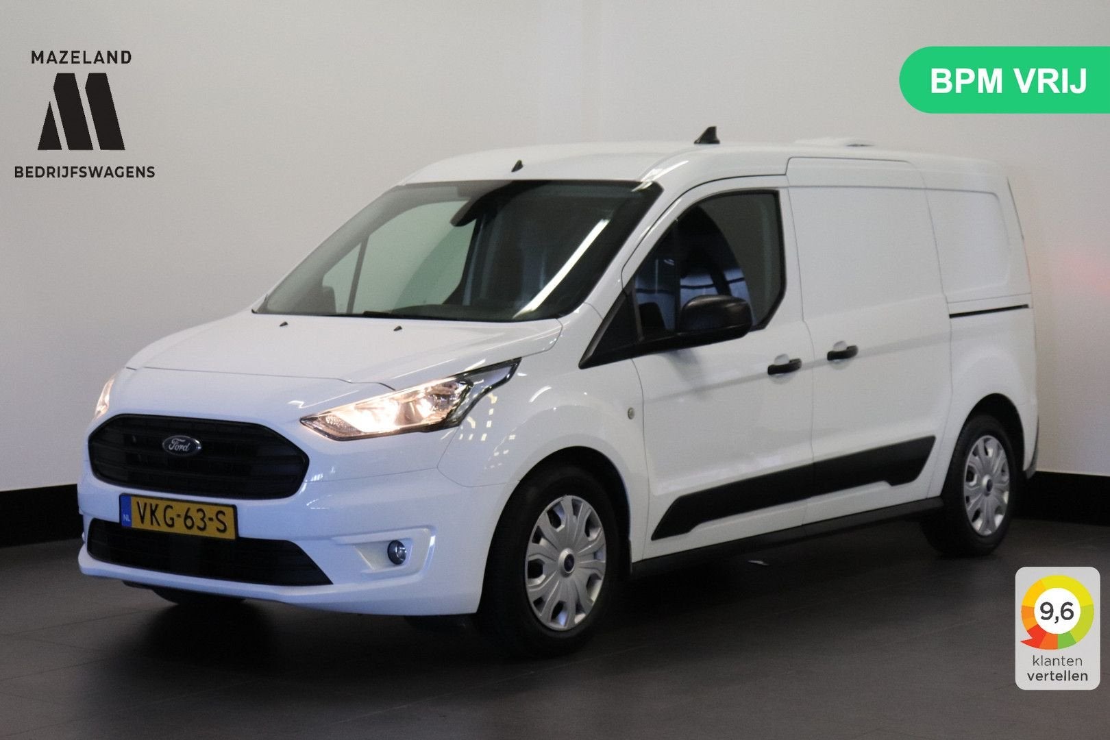 Ford Transit Connect 1.0 Ecoboost 100PK L2 2x Schuifdeur Ben, Auto's, Wit, Bedrijf, Handgeschakeld, Ford