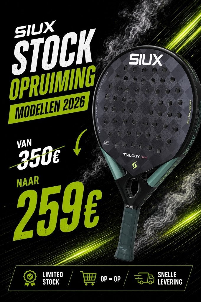 Nieuwe Siux Trilogy Fog Noir Pro 2026 padel racket, Sport en Fitness, Ophalen of Verzenden, Nieuw, Padelracket