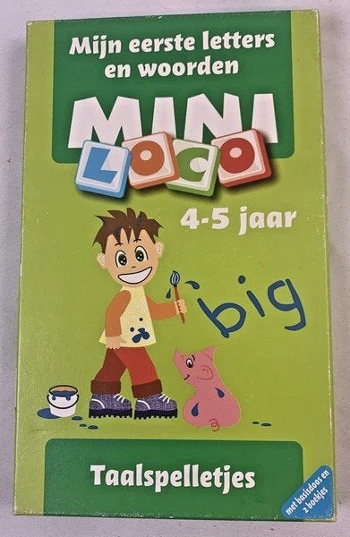 Loco Mini Leerspel Mijn eerste Letters en Woorden Basisdoos, Verzenden, Zo goed als nieuw, Taal en Lezen