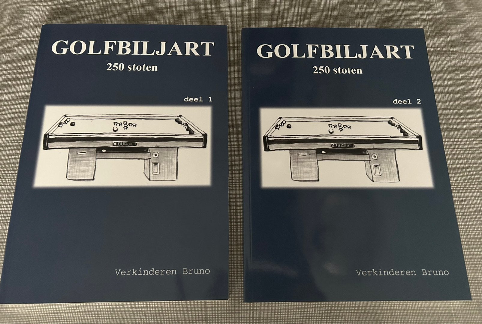Golfbiljart - 250 stoten deel 1 & 2 Verkinderen Bruno, Livres, Livres de sport, Enlèvement ou Envoi, Comme neuf