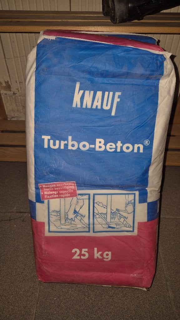 2 zakken cement Knauf Turbo-beton GRATIS, Bricolage & Construction, Enlèvement, Comme neuf, Béton