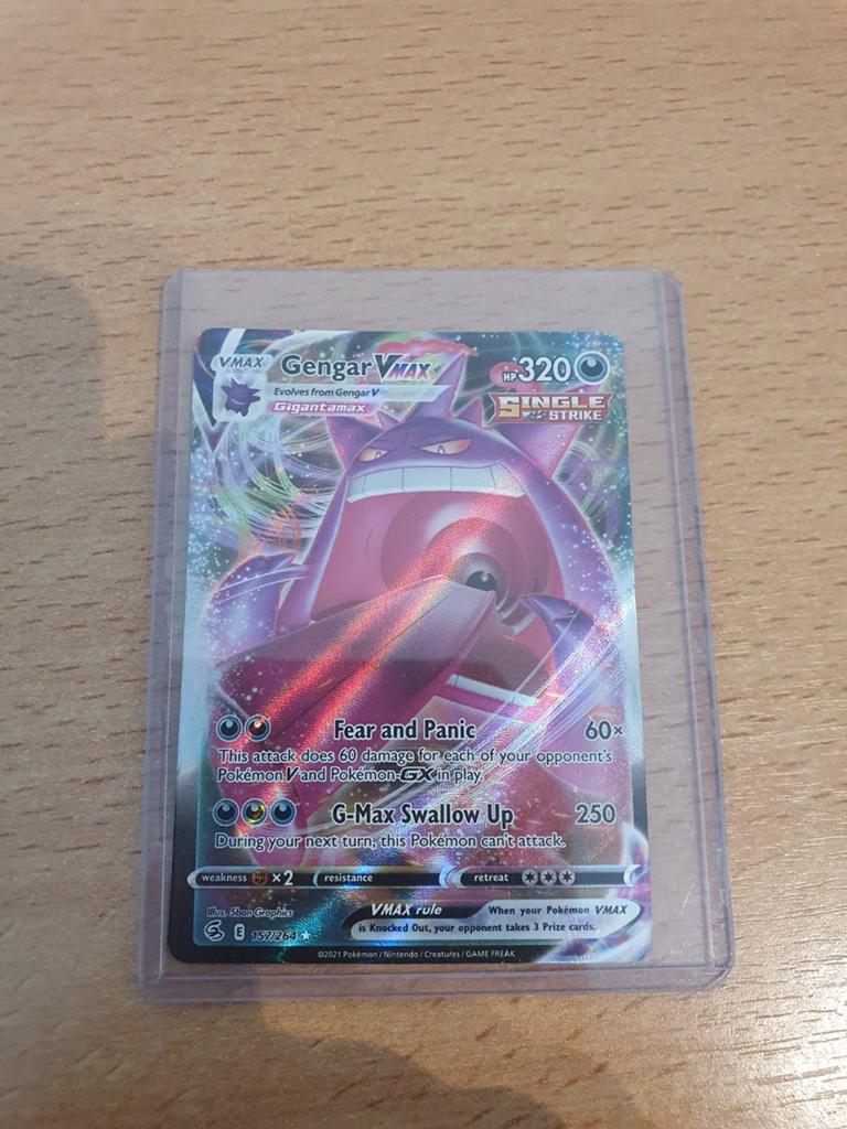 Gengar Vmax Fusion Strike 157/264, Hobby en Vrije tijd, Verzamelkaartspellen | Pokémon, Ophalen of Verzenden