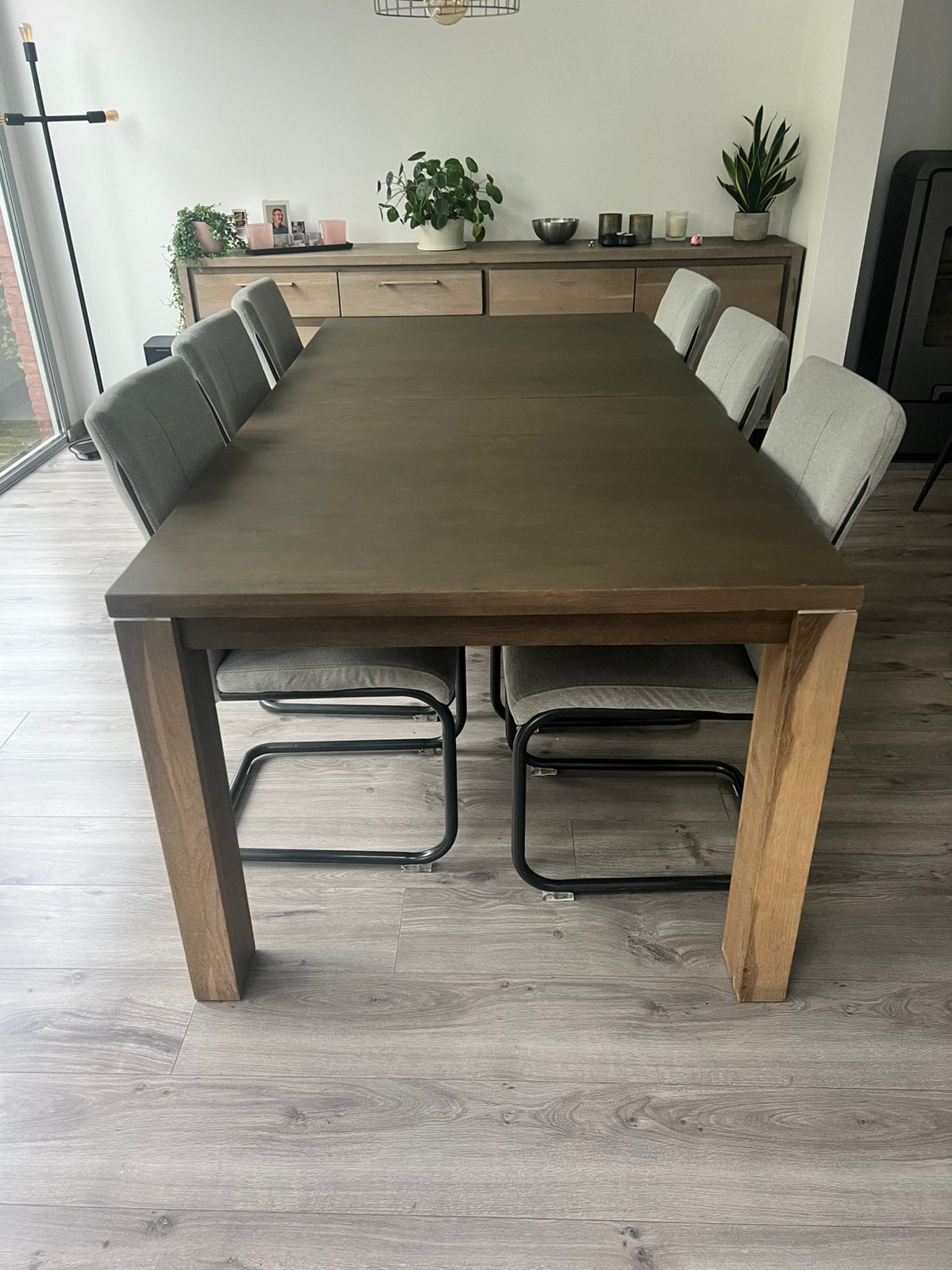 Eiken tafel, Ophalen, Gebruikt