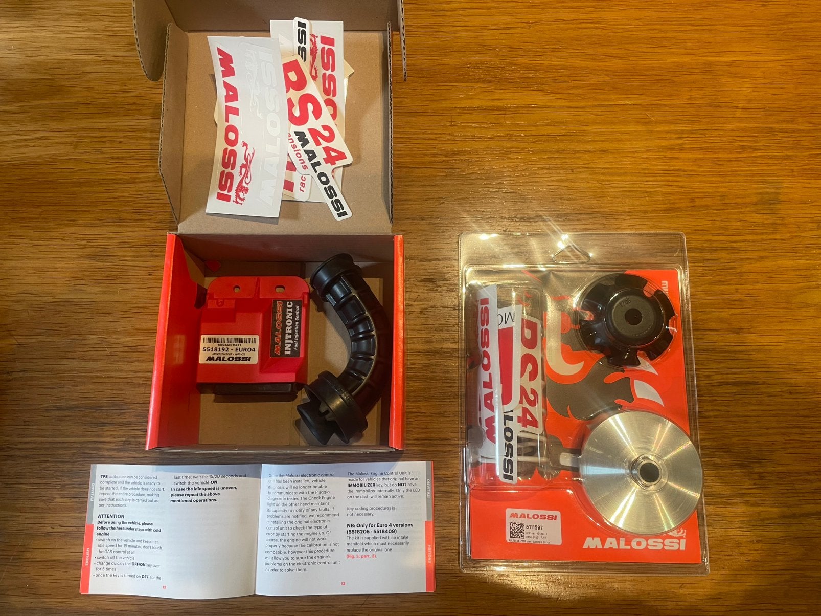 Lot Malossi INJTRONIC + Multivar 50cc Piaggio Vespa, Motoren, Onderdelen | Overige, Ophalen, Nieuw